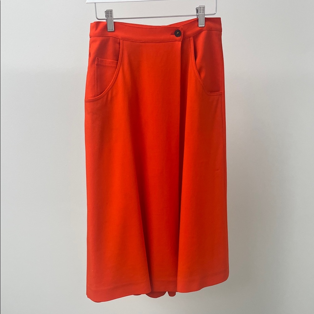 Antonio Marras Vibrant Orange Midi Skirt